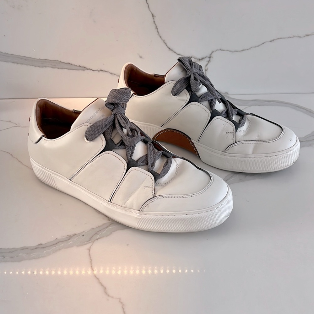 Zegna men’s white shoes